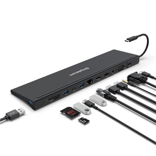 Simplecom CHN622 USB-C 12-in-1 Docking Station Laptop Stand